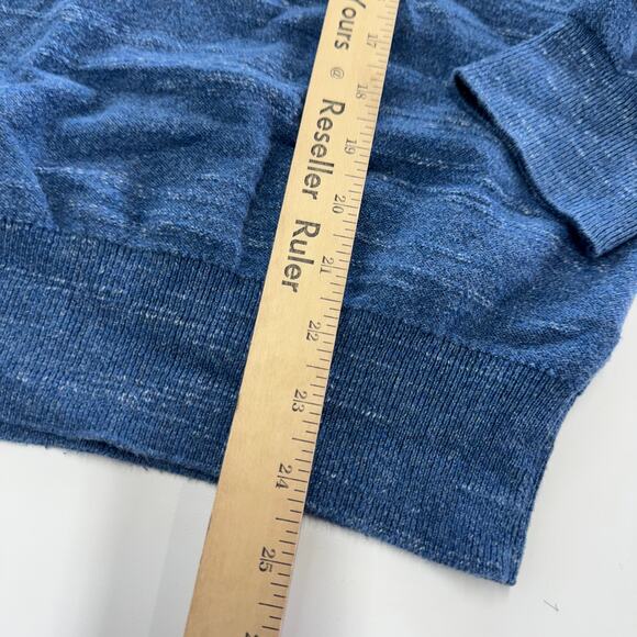 J.Crew Hoodie Mens Small Blue Budded Cotton Pullover Knit Casual - Picture 7 of 8